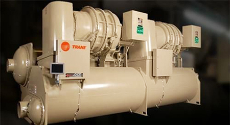 特灵中央空调水处理工艺流程：冷凝器处理、预膜、除垢、水循环净化等