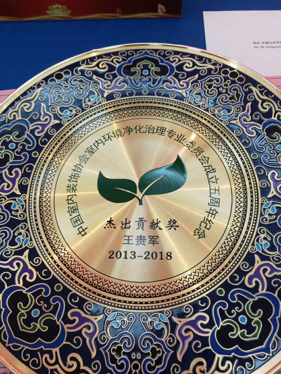 中国净化委，湖北技术中心，湖北格瑞乐，王贵军先生，杰出贡献奖