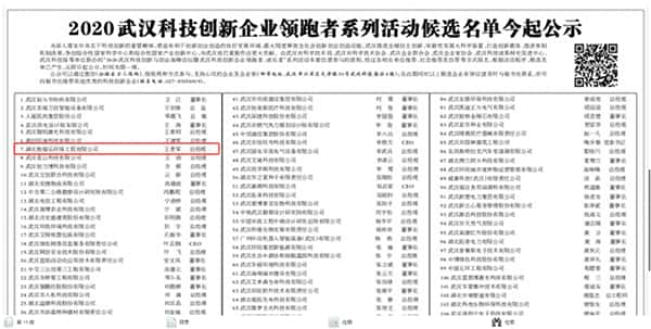 武汉除甲醛公司入围前十,格瑞乐在长江日报公示,武汉除甲醛除异味,格瑞乐入围2020武汉科技创新企业领跑者活动