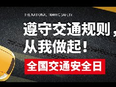 全国交通安全日,遵守交通规则,从我做起
