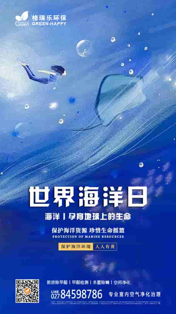 世界海洋日,保护海洋系统,和谐共生,守护蔚蓝,保护海洋