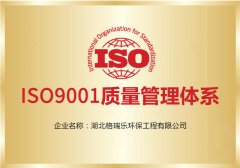 行业标杆级认证！格瑞乐环保再获 ISO9001质量管理体系认证