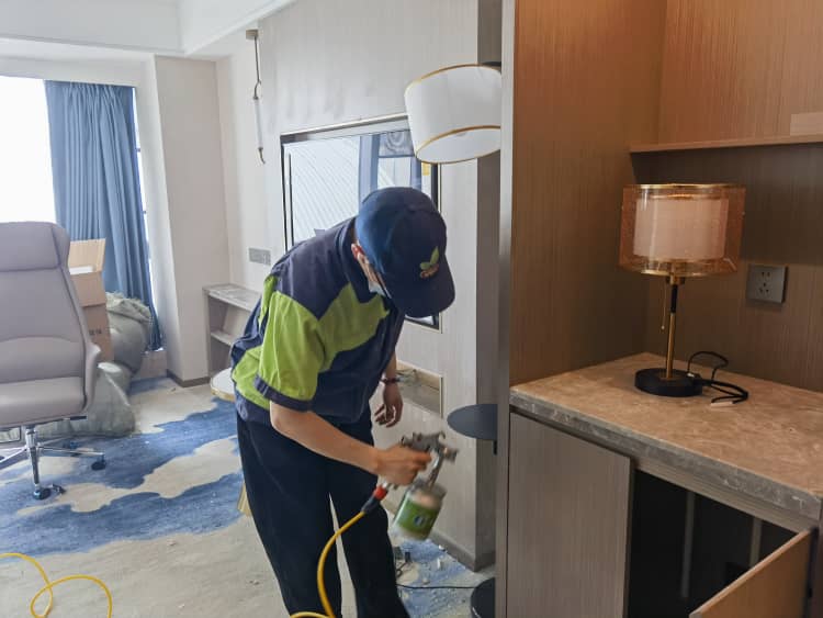 汉阳酒店除甲醛：格瑞乐蛮扎实！