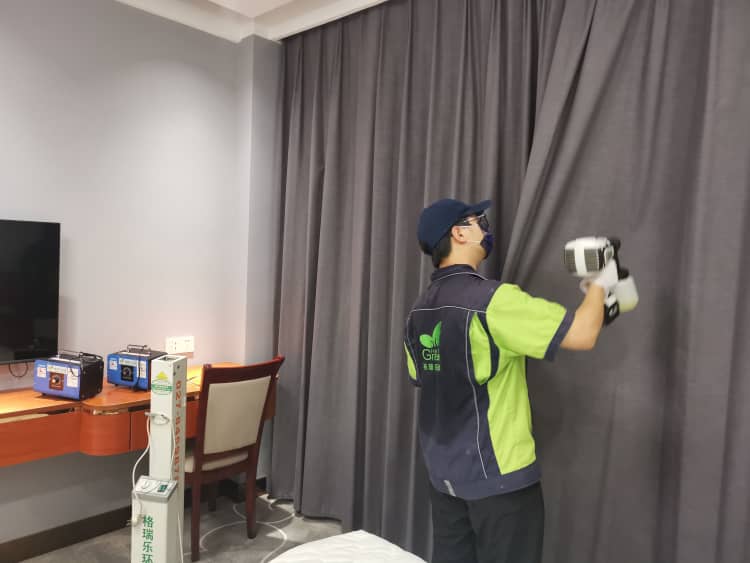 汉阳酒店除甲醛：格瑞乐蛮扎实！